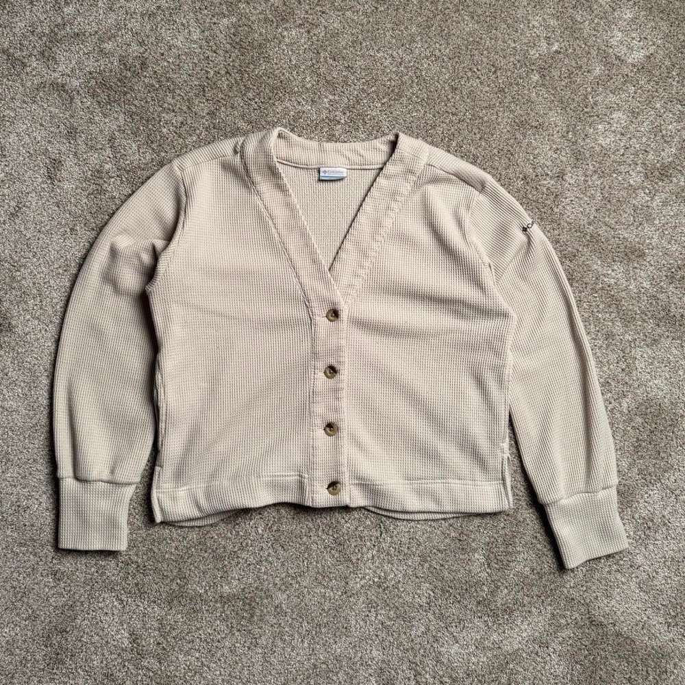 CREAM COLUMBIA THERMAL CARDIGAN